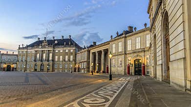 Amalienborg Square in Copenhagen