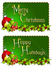 Merry Christmas Banners