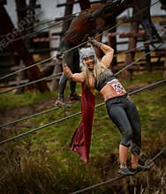 Competitor at 2014 Tough guy obstacle race