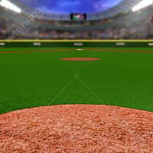 Baseball Stadium With Copy Space