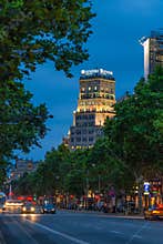 Night scenes of Barcelona, Spain