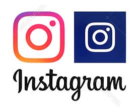 Instagram new logos printed