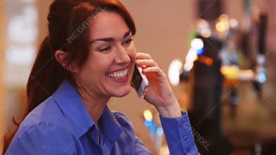 Mature Woman on the Phone
