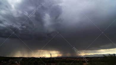 Storm with bolts