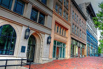 Downtown Asheville City North Carolina Street Scene II