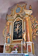 Altar in church