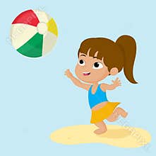 The best summer child's outdoor activities on the beach.