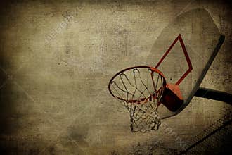 Basketball Basket Grunge