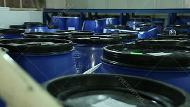 Barrel store with cosmetics