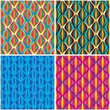 Diamond ball bright colorful set seamless pattern