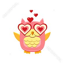 Pink Owl In Love