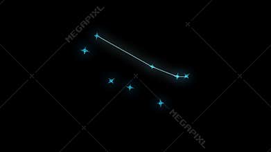 Ariesanimation constellation Gemini - Star and contours