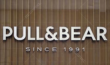 Pull and Bear - the logo of fashion company