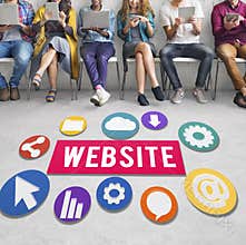 Website Internet Networking Social Browser Data Concept