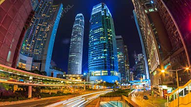 Hong Kong Night Cityscape Time Lapse