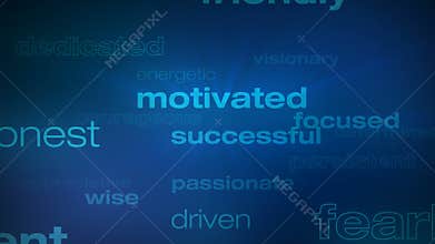 Motivational and Success Words Loop
