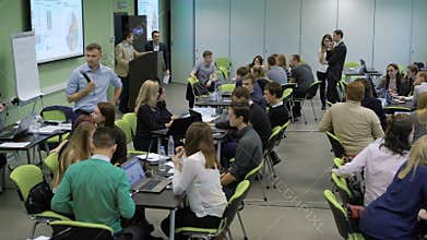 Speaker is giving an extra time to students to help them find the right decision.