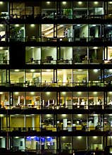 Office building windows