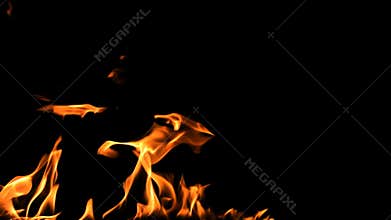 Alpha channel flames and fire