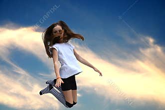 Jumping girl