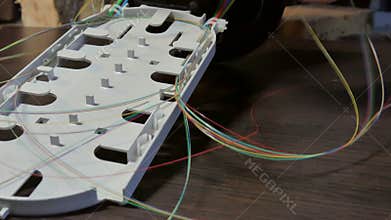 Telecommunications engineer working