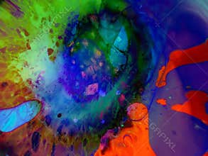 Abstract Psychedelic Visuals Liquid Light Show