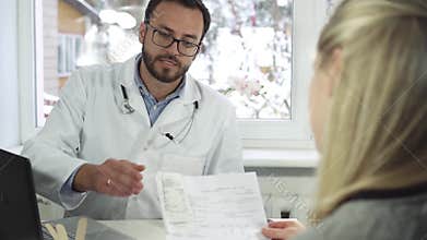 Doctor and patient discussion