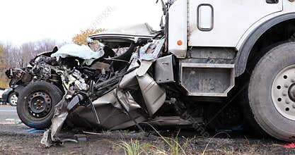 Spectacular car crash