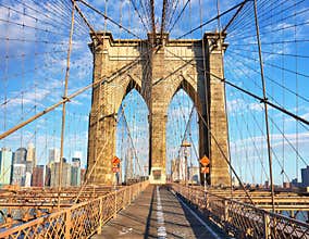 Brooklyn Bridge, New York City, nobody