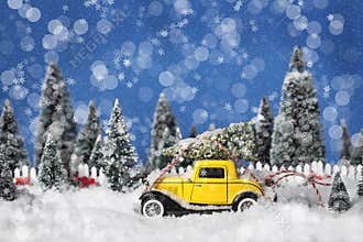 Vintage Automobile Christmas 2