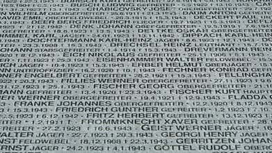 The German military memorial cemetery in Russia