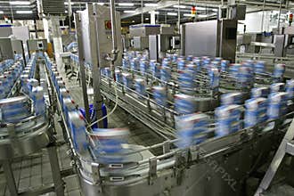 Production line in factory