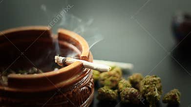 Marijuana Joint Burning 2