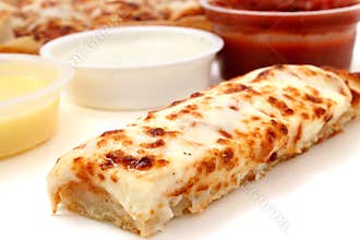 Pizza Sticks and Marinara Sauce, Garlic Sauce and Ranch Dressing