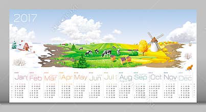 Four seasons Calendar 2017
