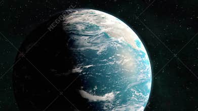 Planet Earth - Dawn Breaks Over America
