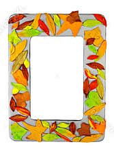 Photo frame made from polymer clay handmade crafted