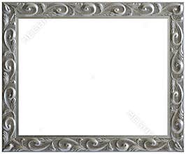 Silver Aged Vintage Picture Frame