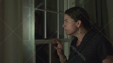 a woman rushes to see what the police are doing