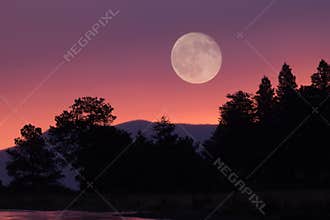 Moon and the Mountain